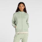  New balance женский длинный рукав джерси жакет вязаный спортивная куртка AWJ51505 GAS спорт одежда : затонированный зеленый New Balance