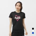 プーマ レディース 半袖 機能 Tシャツ ESS ダブルフェイス ニット ロゴ Tシャツ 686922 スポーツウェア PUMA