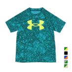  Under Armor Junior Kids ребенок короткий рукав функция футболка UA Tec большой Logo принт Short рукав футболка 1363278 спорт одежда UNDER ARMOUR