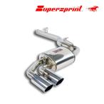 ショッピングPSハンガー Supersprint リアマフラー BMW F25 X3 xDrive 28i ('11-'12 N52エンジン) ○○90mm