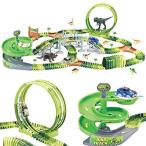 Dinosaur Track Toy Set 280 PCS, Flexible Race Track Playset with 240 Tracks