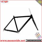 TNI MKII 700C 7005アルミ カーボンフォーク付きフレームセット ブラック