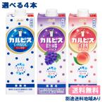 4本 アサヒ カルピス 希釈用 原液 業務用1000ml紙パックから 選べる4本セット 送料無料 別途送料地域あり
