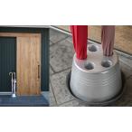 ショッピング傘立て 傘立て アルミ製 シンプル・スリム・コンパクト傘立て 倒れにくいデザイン おしゃれなカフェ・サロンにもどうぞ（受け皿の色　選べます）