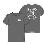 Sea Love Surfboards Crying Heart T-Shirt(L) футболка короткий рукав Short рукав серфинг Surf ko-te Biker ta палец на ноге мода 