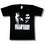 【土日も発送】 ブルース・ブラザーズ BLUES BROTHERS MISSION FROM GOD! 映画Tシャツ ブルースTシャツ brw ブラック 黒