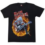ショッピングLIVE Tシャツ IRON MAIDEN アイアンメイデン LIVE FEAR 黒 メンズ レディース ロックＴシャツ バンドＴシャツ ブラック 半袖 RockYeah