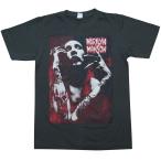 【土日も発送】 Tシャツ マリリン・マンソン Marilyn Manson チャコール グレー  メンズ レディース bny