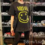 NIRVANA ニルヴァーナ スマイル 黒 ブラック ロックTシャツ バンドTシャツ brw