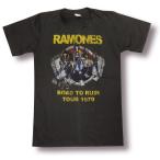 【土日も発送】 Tシャツ ラモーンズ RAMONES ロードトゥルーイン メンズ レディース ロック バンド bny チャコール グレー