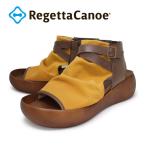 カヌー対象15%OFFクーポン配布中 リゲッタカヌー RegettaCanoe CJBH-3009 厚底 ブーツサンダル キャンバス地 帆布 ベルト ウェッジヒール 履きやすい