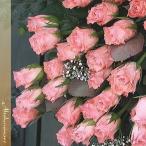 ピンクのバラ１本から　お好きな数だけ花束にして　