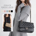 2WAY キルティング チェーン ショルダーバッグ ショルダー ハンドバッグ チェーンショルダー  チェーンバッグ 合皮 レザー風　きれいめ