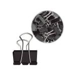  двойной зажим черный средний 25mm 100 шт 