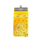 バンダナ ペイズリー 黄