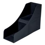 サナダ精工 2段式 コミックスタンド ブラック J9848 本立て 本 雑誌 コミック スタンド 収納 収納ボックス