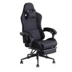 『代引不可』 ゲーミングチェア SeAGA-SE ブラック 東馬 椅子 チェア メッシュ ファブリック オットマン デスクチェア リクライニングチェア オフィスチェア