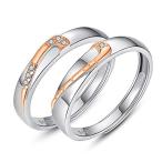 MIKAMU ハート 愛の証 ペアリング ジュエリーレディースリング メンズリング フリーサイズ シルバー925 純銀製 婚約指輪 結婚指輪