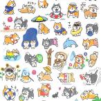 ショッピング夏休み MIND WAVE/マインドウェイブ　モチーフシール 芝犬の夏休み