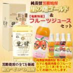 焼酎 ジュース ギフト 2本セット 奄美 黒糖焼酎 里の曙 ゴールド 720ml フルーツジュース 栄食品 たんかんジュース 奄美大島