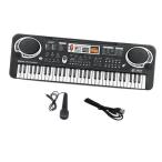 61鍵電子ピアノ 子供用 音楽啓発玩具 ポータブル早期教育玩具 3+1歳 3 4 5 6 7 8 9歳