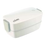 アスベル お弁当箱 570mL Cランタス SS-T570 ホワイト 3641 お弁当箱 弁当箱 ランチボックス 2段 レディース キッズ スリム かわいい 食洗機対応 おしゃれ コン