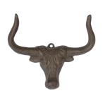 ショッピングウエスタン 壁掛けフック 装飾ハンガー ブルヘッド デザイン 金属製 素朴なウエスタン装飾 帽子掛け 壁掛けハンガー クローゼット バスルーム リビングルーム用