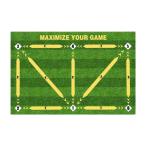 60cm×90cm サッカートレーニングマット フットボールトレーニングマットラグ フットボールトレーニング用小道具