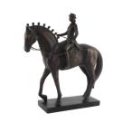  верховая езда фигурка bronze отделка подставка имеется лошадь. украшение под старину лошадь. украшение модный лошадь. фигурка традиция . лошадь. произведение искусства верховая езда love . дом collector для для входа 