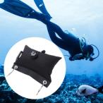 浮力補償エアバッグコンパクトポータブルポータブルダブルヘッドフック、水中写真シュノーケリング用のデフレバルブ付き