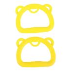  гимнастика кольцо 2 шт. комплект для бытового использования закрытый портативный легкий . сидэ Jim кольцо желтый 