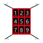  бейсбол Strike Zone Target тренировка накладка наружный спорт batting . лампочка для 