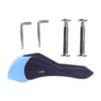  роликовые коньки тормоз стопор портативный предотвращение скольжения крепкий ролик skate тормоз блок черный & голубой 