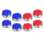 8 шт Shuffleboard Game Discs упаковка комплект metal корпус tech s коричневый центр цветочный принт верх устойчивость скользить пробег точный обработка единообразие масса диаметр проект высота проект для замены .. шт. . применение 