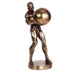  корпус builder. скульптура bronze способ мускул мужчина. украшение металлик style лампочка body . иметь мужчина изображение настольный размер настольный орнамент под старину произведение искусства офисный 