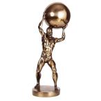 корпус builder. скульптура bronze способ мускул мужчина. украшение металлик style лампочка body . иметь мужчина изображение настольный размер настольный орнамент под старину произведение искусства офисный 