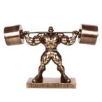  корпус Bill фигурка bronze способ вес lifting скульптура настольный штанга имеется фигурка под старину настольный украшение крепкий орнамент .tore love . дом для 