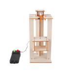 ショッピングDIYキット DIYモデル電気エレベーターキット木製リフトモデルクラフトステム3Dパズルビルディングキットキッズ科学プロジェクト