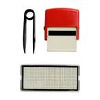  слот f "губа" задний чернила штамп in King штамп DIY custom стойка Mini номер письмо DIY штамп комплект родители поэтому. печать штамп, красный, 1