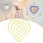 4 шт mak ламе кольцо craft обруч Heart type электрический металлизированный Gold lease рама metal цветочный обруч craft для ручная работа орнамент 