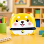 子供の名前スタンプ、インク補充簡単、バッグ用シール、介護施設、学校制服、黄色