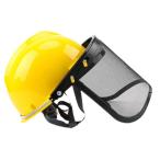 フォレストフェイスシールドメッシュバイザーガーデニング用軽量フルフェイス保護イエロー