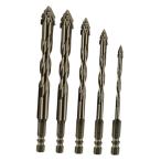 大理石テラコッタ用4枚刃鋸歯偏心ドリルビット 超硬チップ 5個