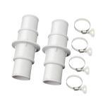  бассейн шланг адаптор коннектор муфта сверхпрочная - аксессуары техническое обслуживание белый 2 шт 