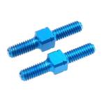 2 деталь / шт 3x18mm Turn пряжка вал aluminium сплав выше комплектация повторение детали . применение 54247 W202 RC CAR VEHICLES