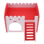  симпатичный дизайн Mini мелкие животные дворец house хомяк Live Play house красный 