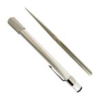 ダイヤモンドシャープニングロッド用品 釣りフックハイキングバックパッキングシルバーダブルヘッド用ポータブル