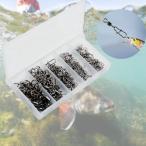 50 штук входит low кольцо рыбалка вертлюг & зажим морская вода для lig искусственная приманка зажим вертлюг черный 