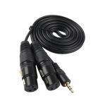 3.5mm( Mini )1/8 дюймовый стерео мужской XLR женский адаптор кабель 