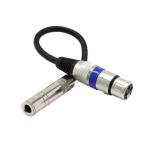 1/4 дюймовый 6.35mm стерео женский Jack из XLR3 булавка женский аудио кабель адаптор кабель 